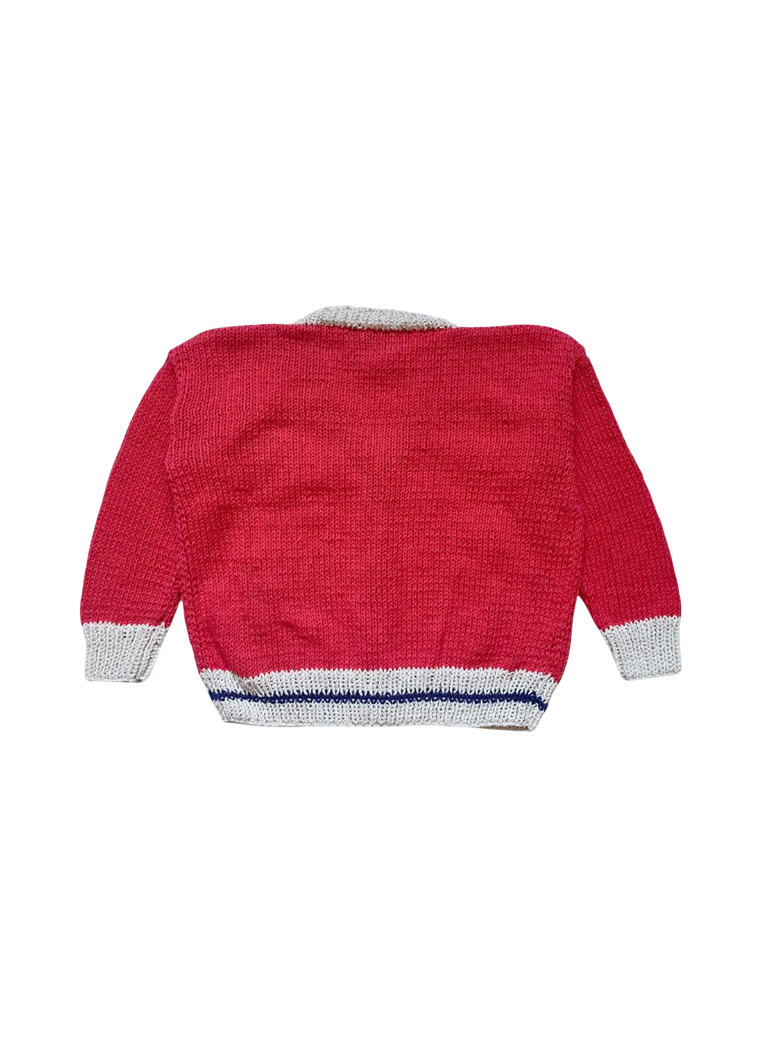 Golf Cardigan Red
